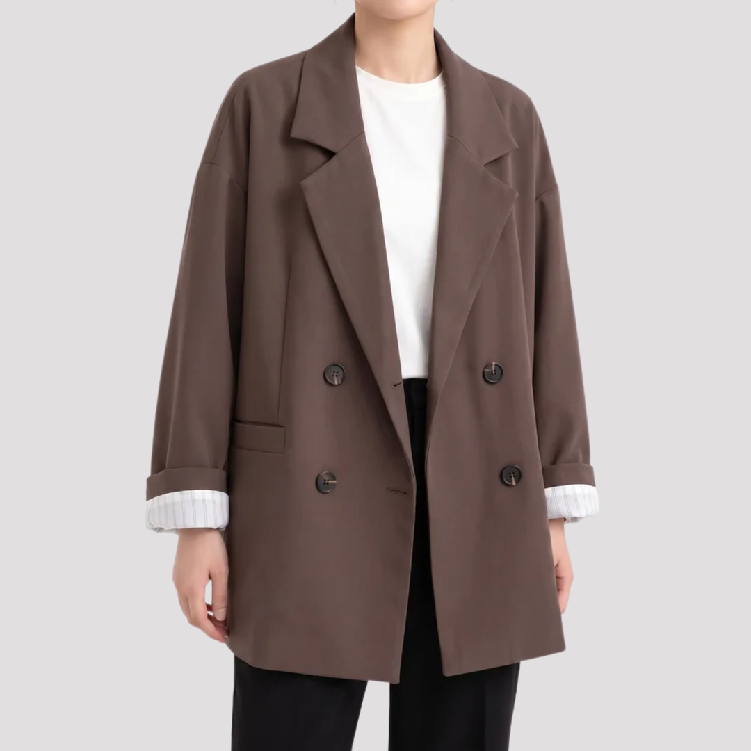 Cordelia | Relaxed Fit Double Breasted Tailored Blazer