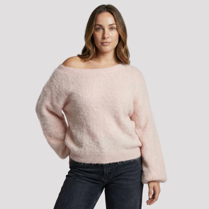 Sophie | Mohair Look Off Shoulder Jumper