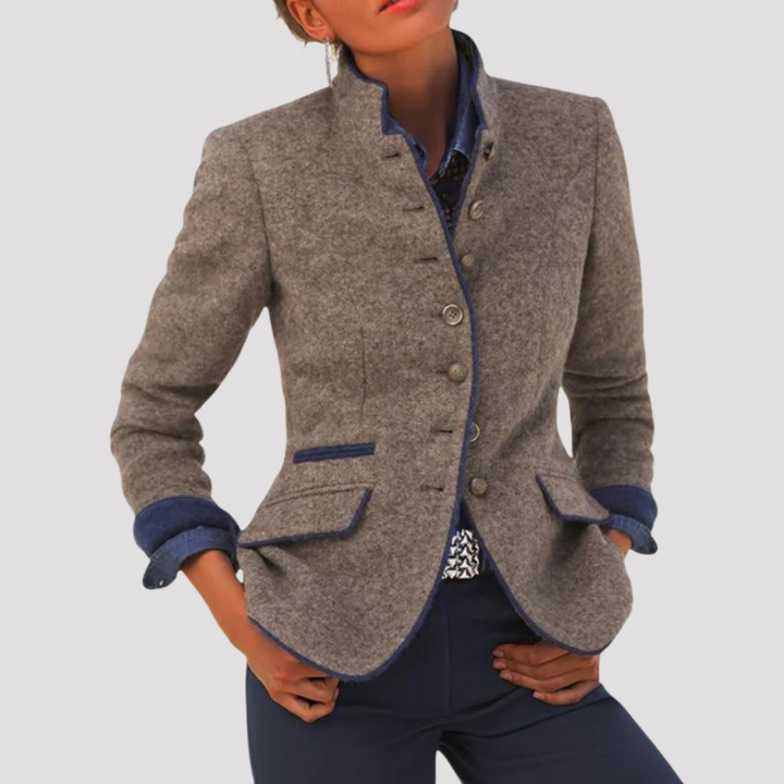 Theodora | Classic Button Front Tailored Blazer
