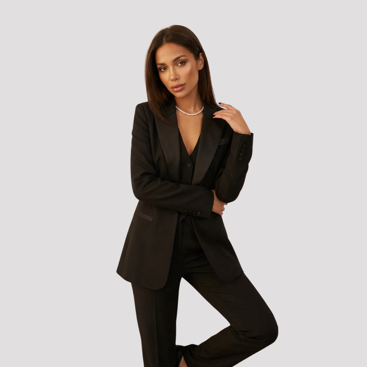 Arabella | Elegant Three Piece Tailored Blazer Waistcoat Trouser Set