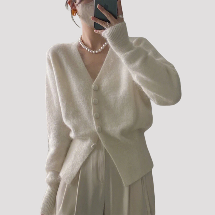 Willow | Mohair Look Button Cardigan