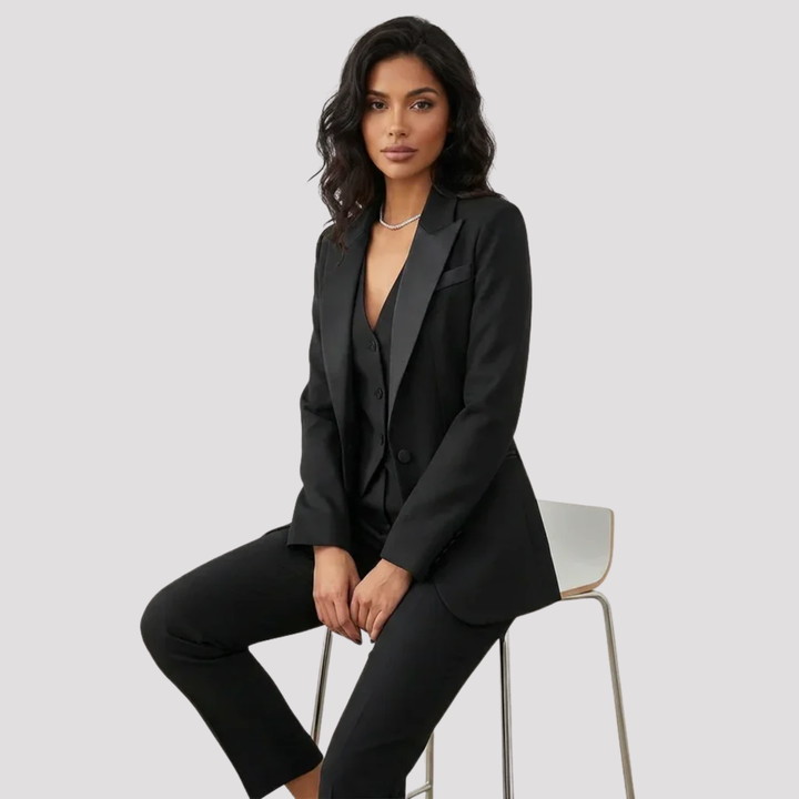Arabella | Elegant Three Piece Tailored Blazer Waistcoat Trouser Set