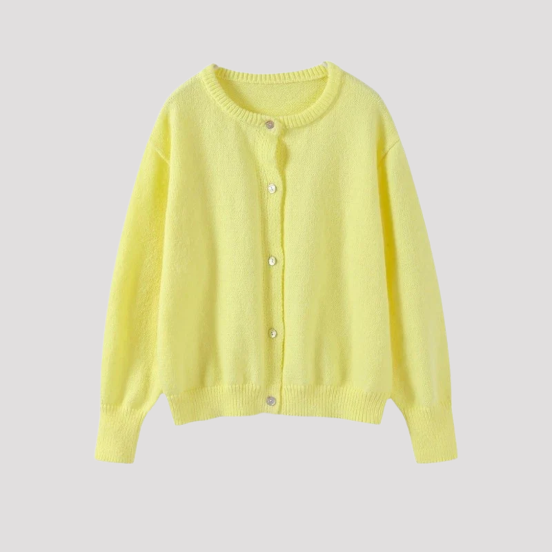 Alice | Mohair Look Button Front Cardigan