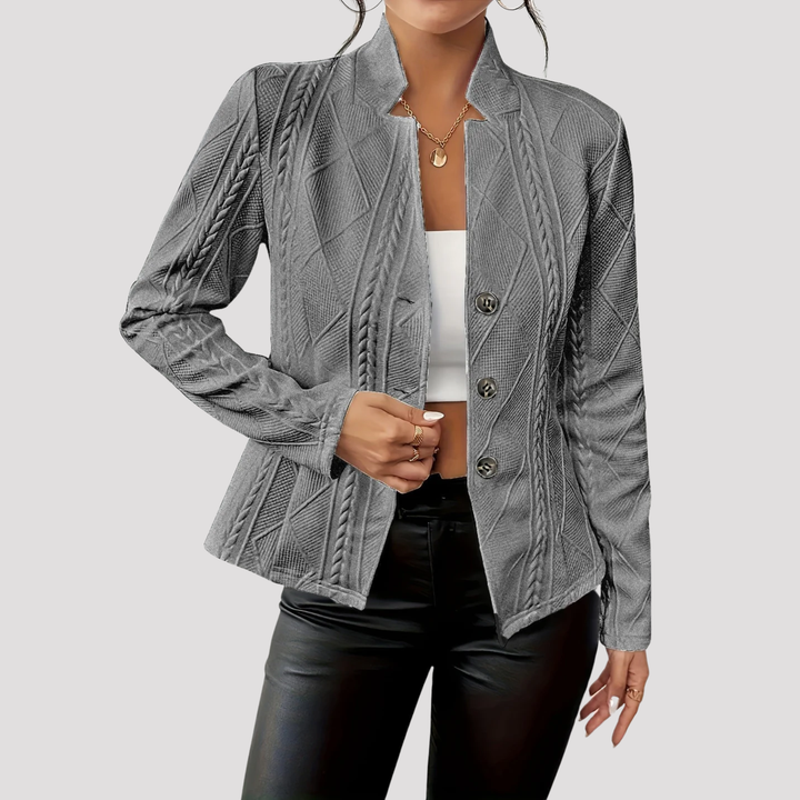 Jessica | Cable Knit Textured Blazer