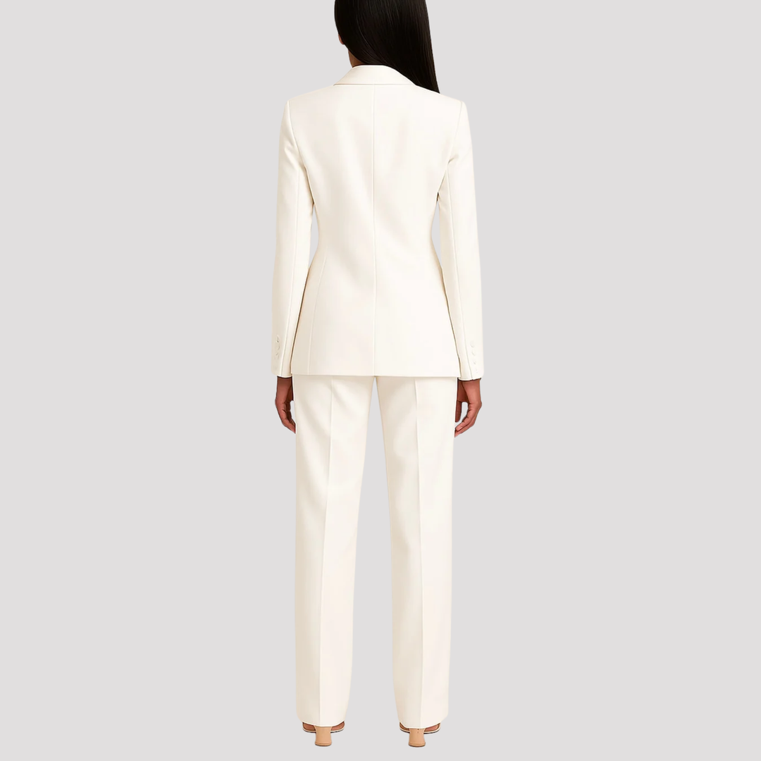 Cressida | Elegant Tailored Blazer Wide Leg Trouser Set
