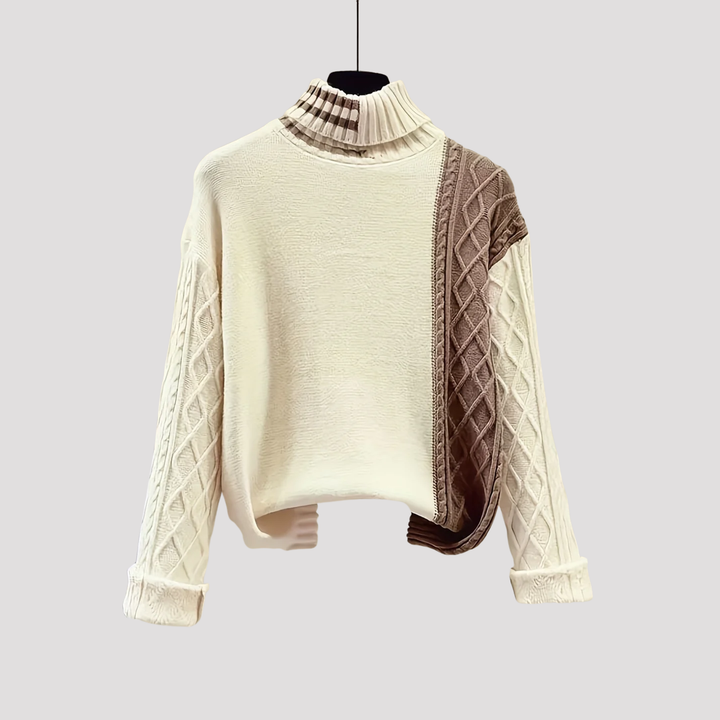 Carys | Cable Knit Sweater And Midi Skirt Set