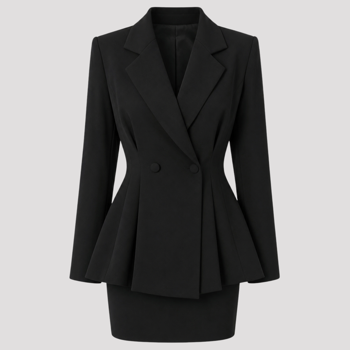 Lucy | Elegant Tailored Mini Coat Dress with Blazer Style