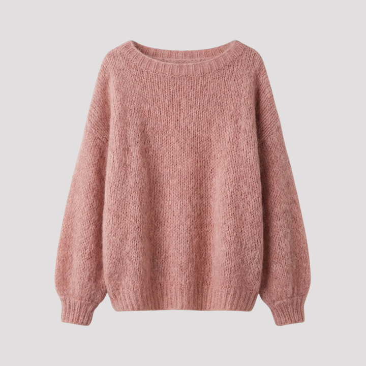 Amelia | Mohair Look Crew Neck Jumper