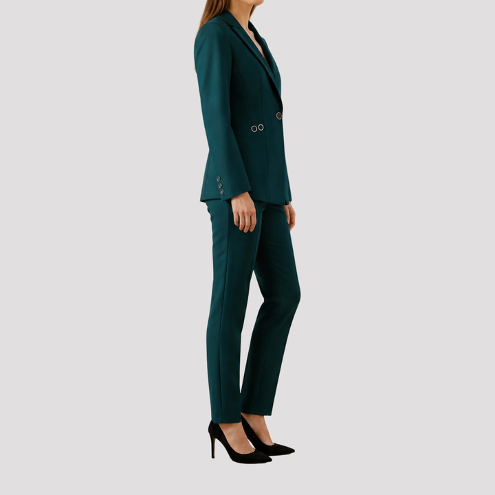 Isolde | Elegant Single Button Blazer Trouser Set
