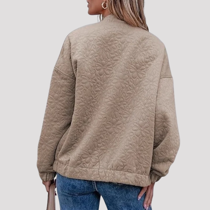 Willow | Quilted Zip Up Bomber Jacket with Pockets