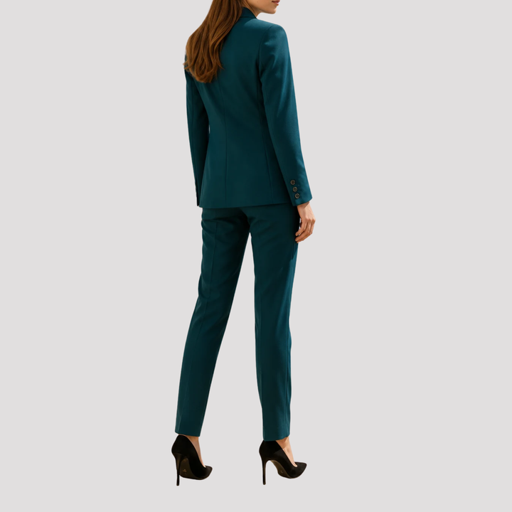 Isolde | Elegant Single Button Blazer Trouser Set