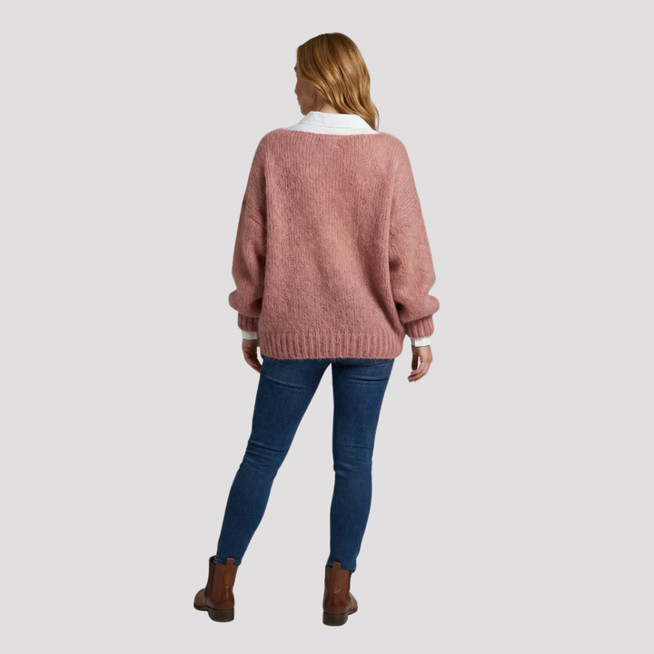 Amelia | Mohair Look Crew Neck Jumper