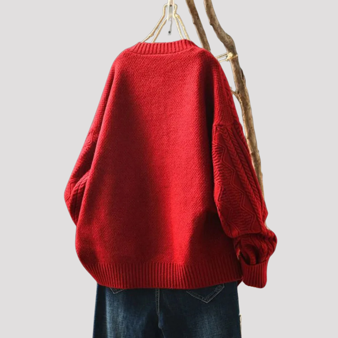 Charlotte | Cable Knit Button Front Cardigan