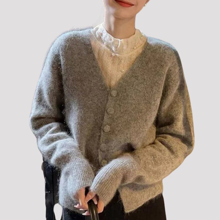 Willow | Mohair Look Button Cardigan
