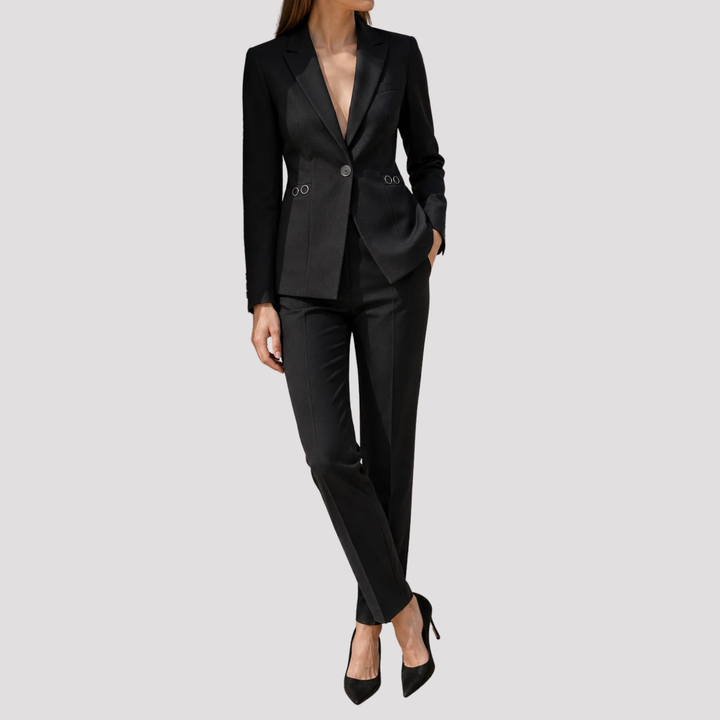 Isolde | Elegant Single Button Blazer Trouser Set