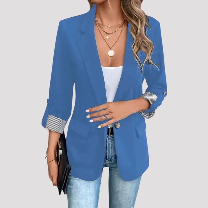 Beatrice | Elegant Single Breasted Tailored Blazer