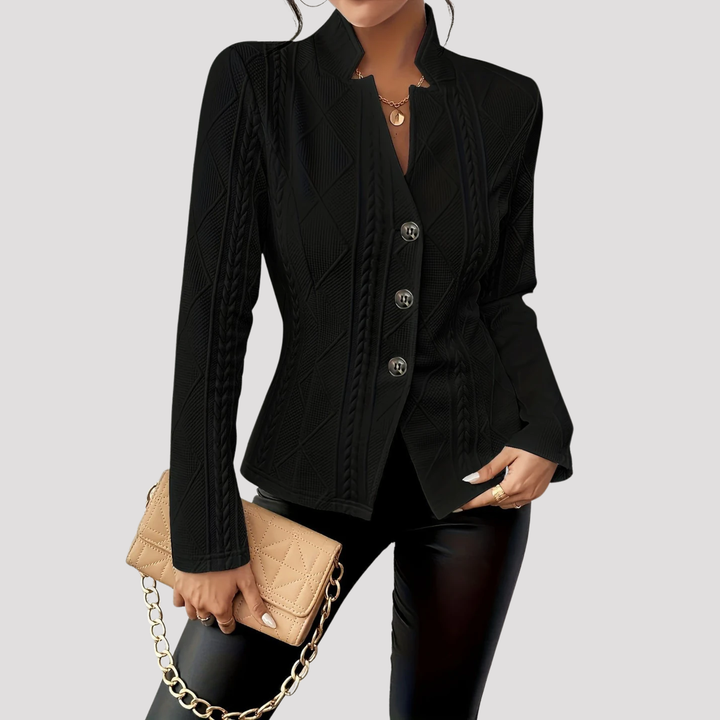 Jessica | Cable Knit Textured Blazer