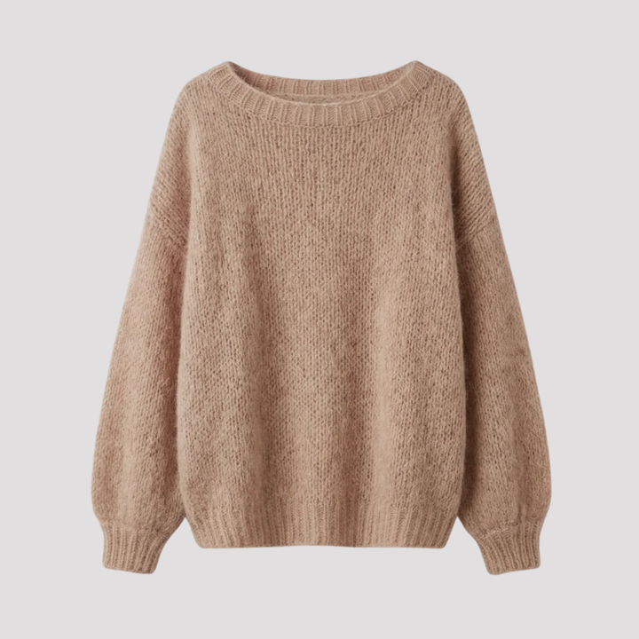Amelia | Mohair Look Crew Neck Jumper