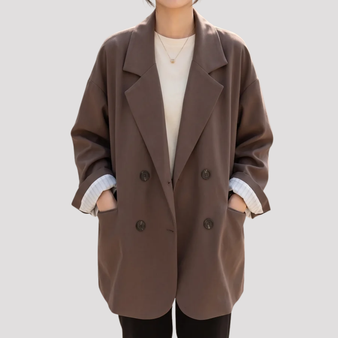 Cordelia | Relaxed Fit Double Breasted Tailored Blazer