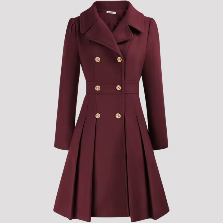 Grace | Tailored Double Breasted Long Sleeve Coat Dress