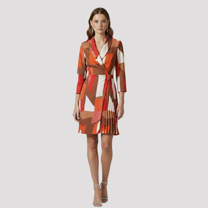 Saskia | Pleated Blazer Dress for Party