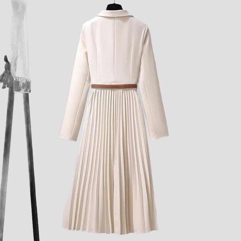 Pleated Blazer Dress for Women - View 4