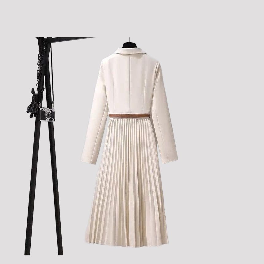 Pleated Blazer Dress for Women - View 6